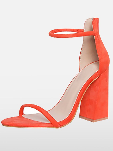 Босоножки на высоком каблуке с пряжкой